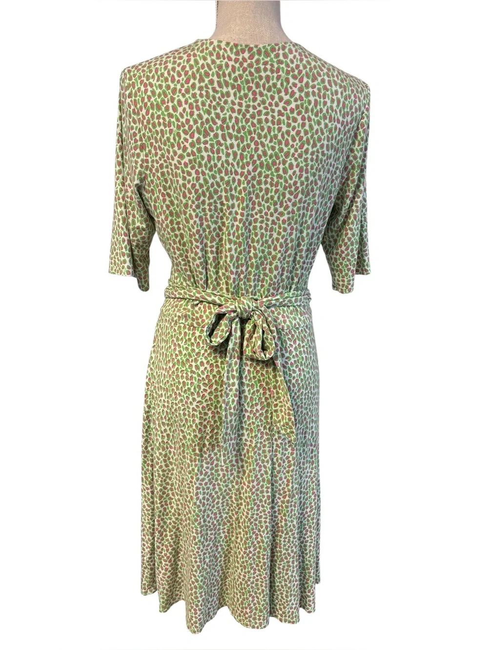 Lilly Pulitzer Green and Pink Printed Wrap-Style Women’s Dress Sz/10